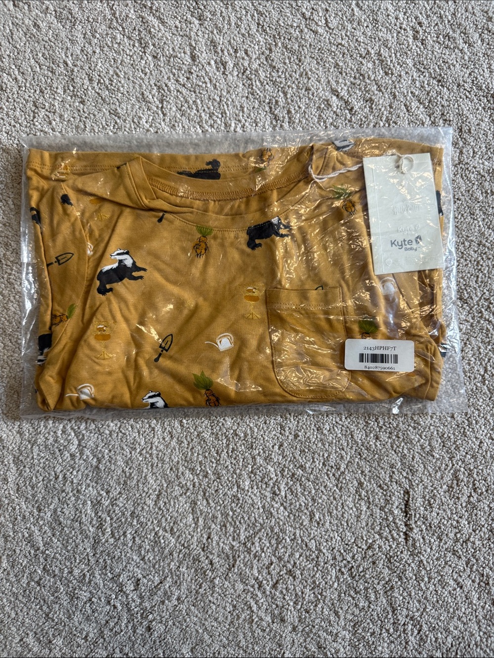 NWT Kyte BABY Hufflepuff Shirt